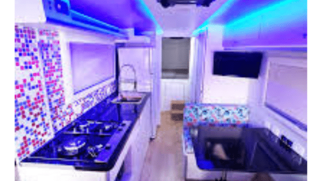 Design interno Motorhome da empresa Porto Projetos Automotivos
