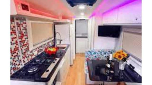 Design interno motorhome da empresa Porto Projetos Automotivos