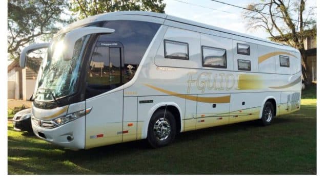 Motorhome em ônibus da Fábrica Motor Trailer