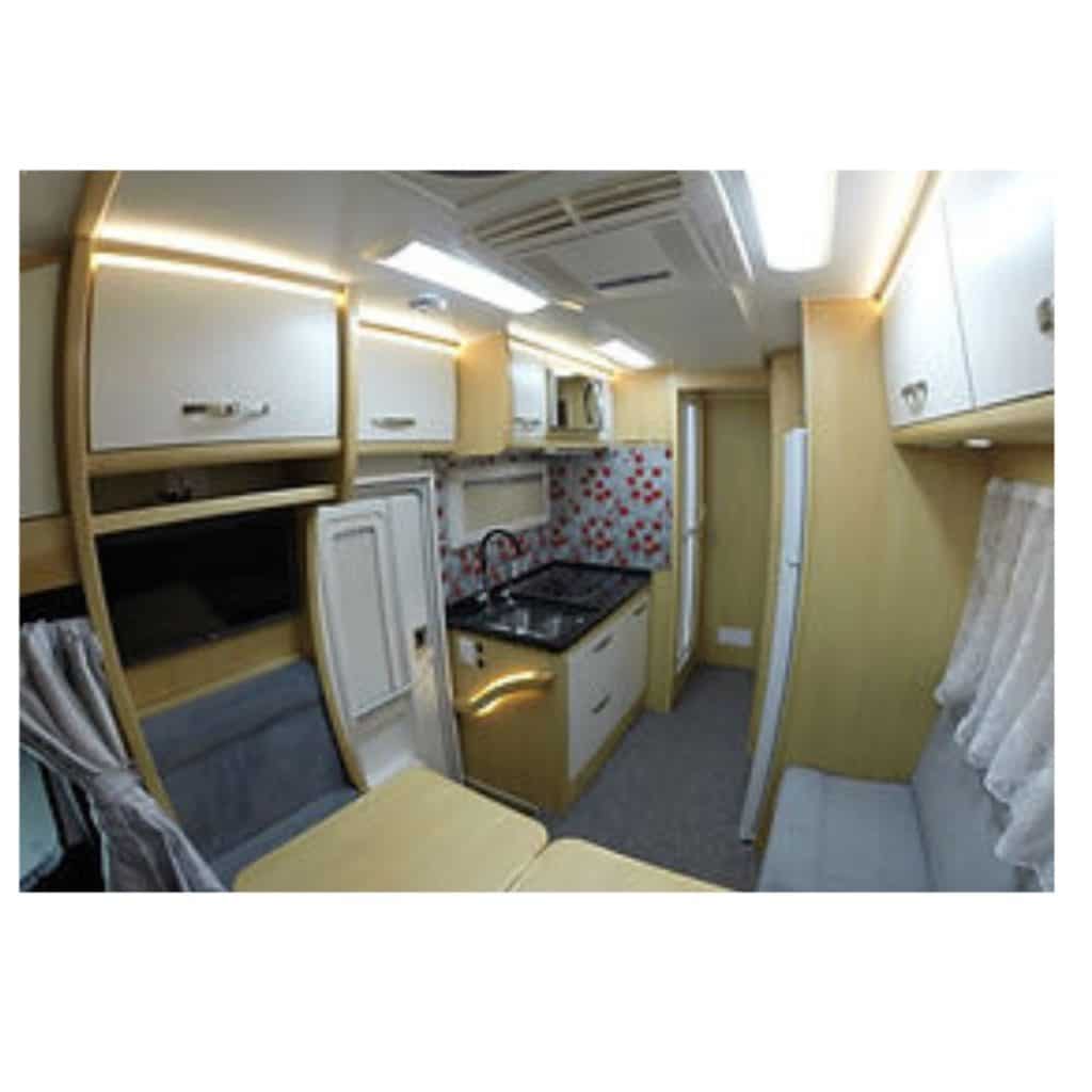 Design interno motorhome da Empresa Itapuã Motorhomes